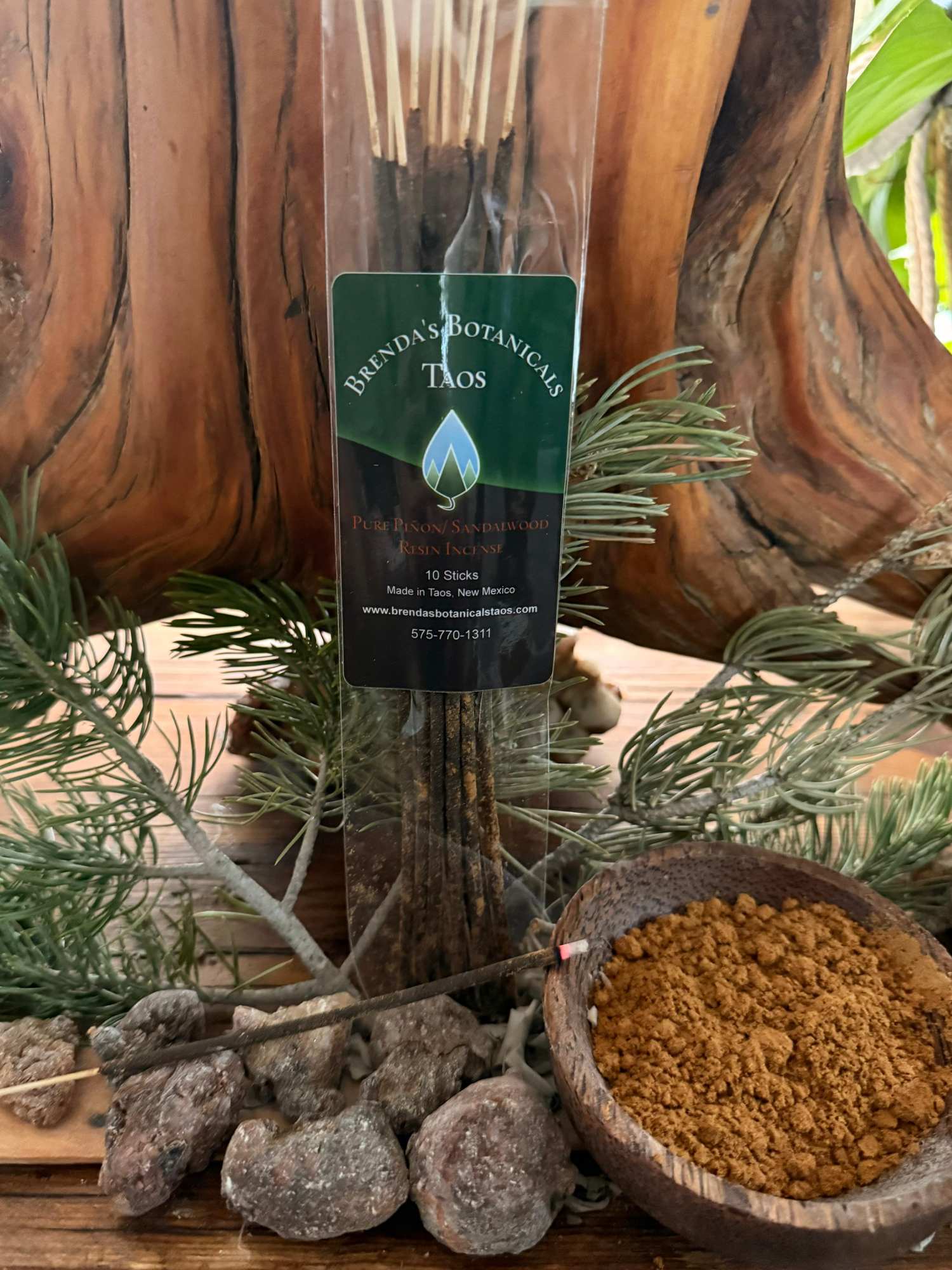 Piñon/Sandalwood incense – Brenda's Botanicals Taos
