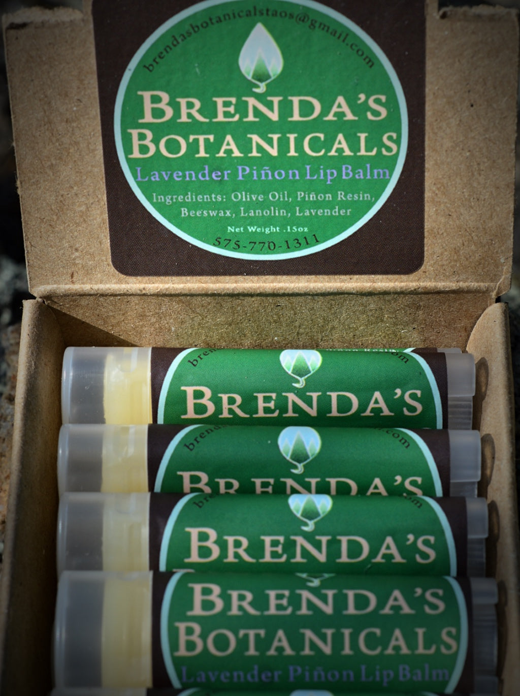 Brenda's Botanicals Piñon Lip Balm - Lavender